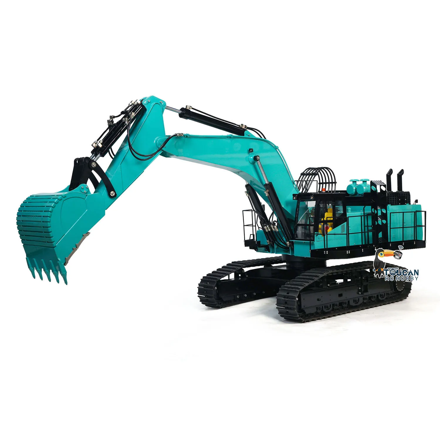 New 1/8 Scale PC1250 Huge RC Metal Hydraulic Heavy Excavator Construction Vehicle Light Machine Finished Car Trucks Vehicle Toys 3