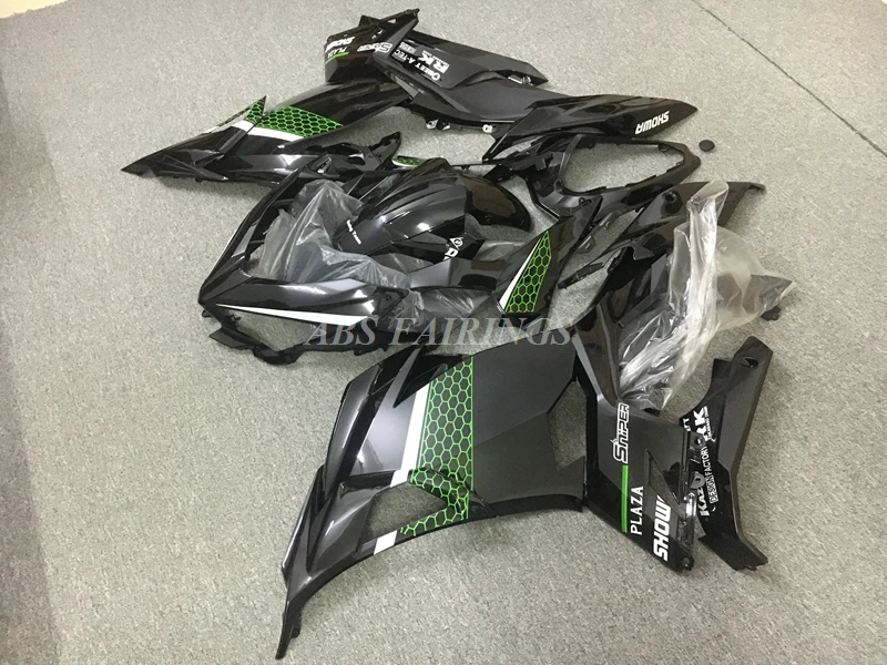 

Комплект обтекателей для мотоцикла из АБС-пластика, 4 подарка, подходит для Kawasaki EX 250 400 2019 2020 2021 2022 2023 19 20 21 22, комплект кузова черного и зеленого цвета