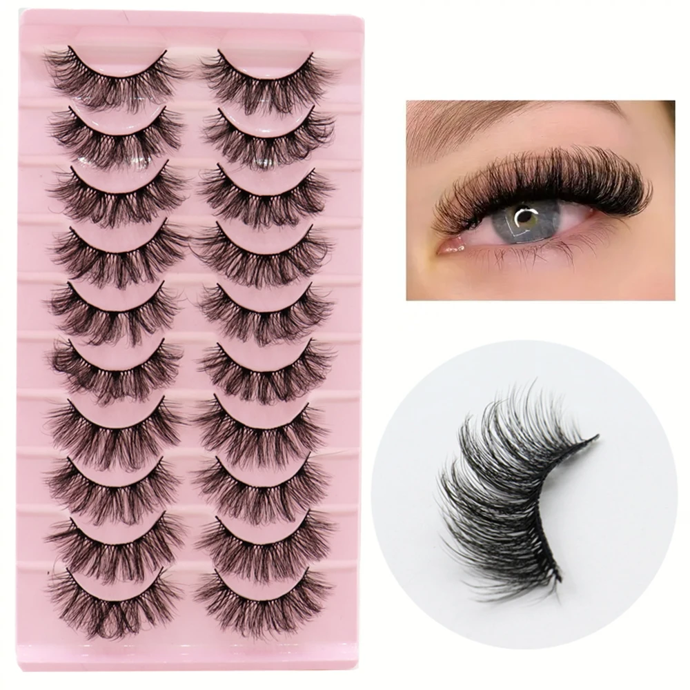 

10 пар накладных ресниц являются естественными, элегантными, пушистыми и нечистоплотными, а все Накладные ресницы с трехмерными завитками.