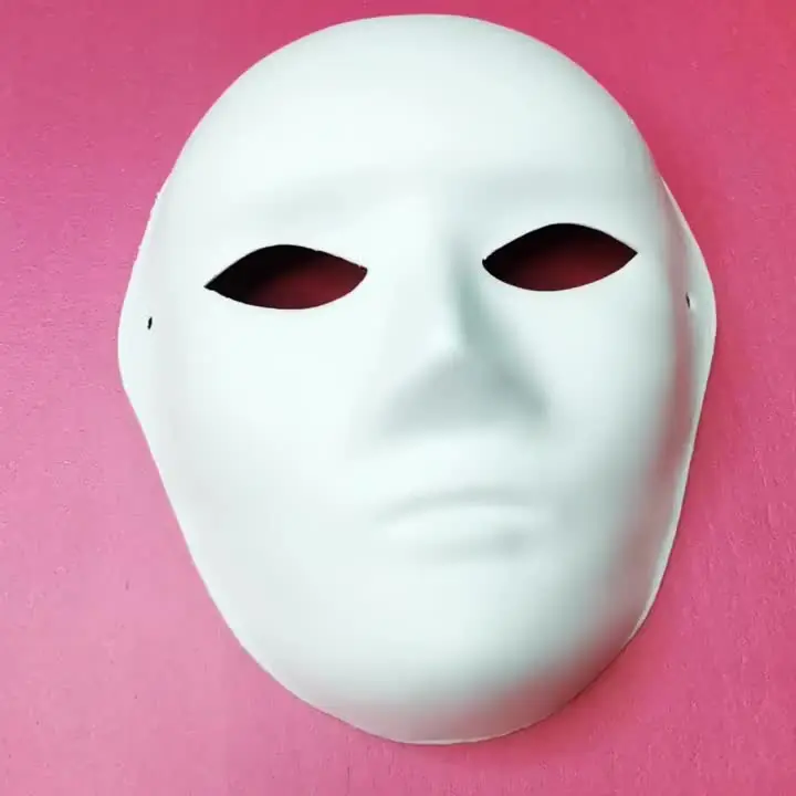 Pack De 10 Máscaras De Papel Blanco Para Pintar – 18 X 10 Cm, Ecológicas Y Con Goma Elástica, Ideales Para Fiestas De Disfraces, Bailes De Máscaras Y Talleres Creativos
