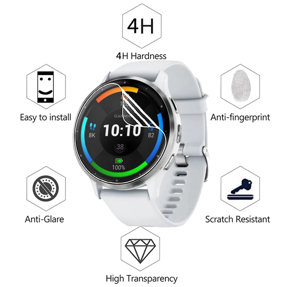 Garmin Venu 3S 3 용 3Pcs 소프트 TPU 하이드로 겔 필름 Garmin Venu3 Anti-Scratch Film 용 영화 스포츠 시계 화면 보호기 유리가 아님