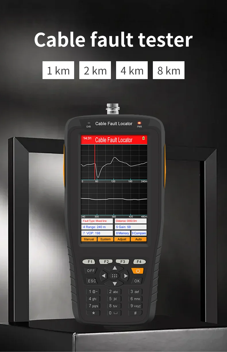 Description Picture 3 of itemTL280 Cable Fault Tester TDR Locator Coaxial Communication Wire Locater 1~8km Circuit Breaker Finders