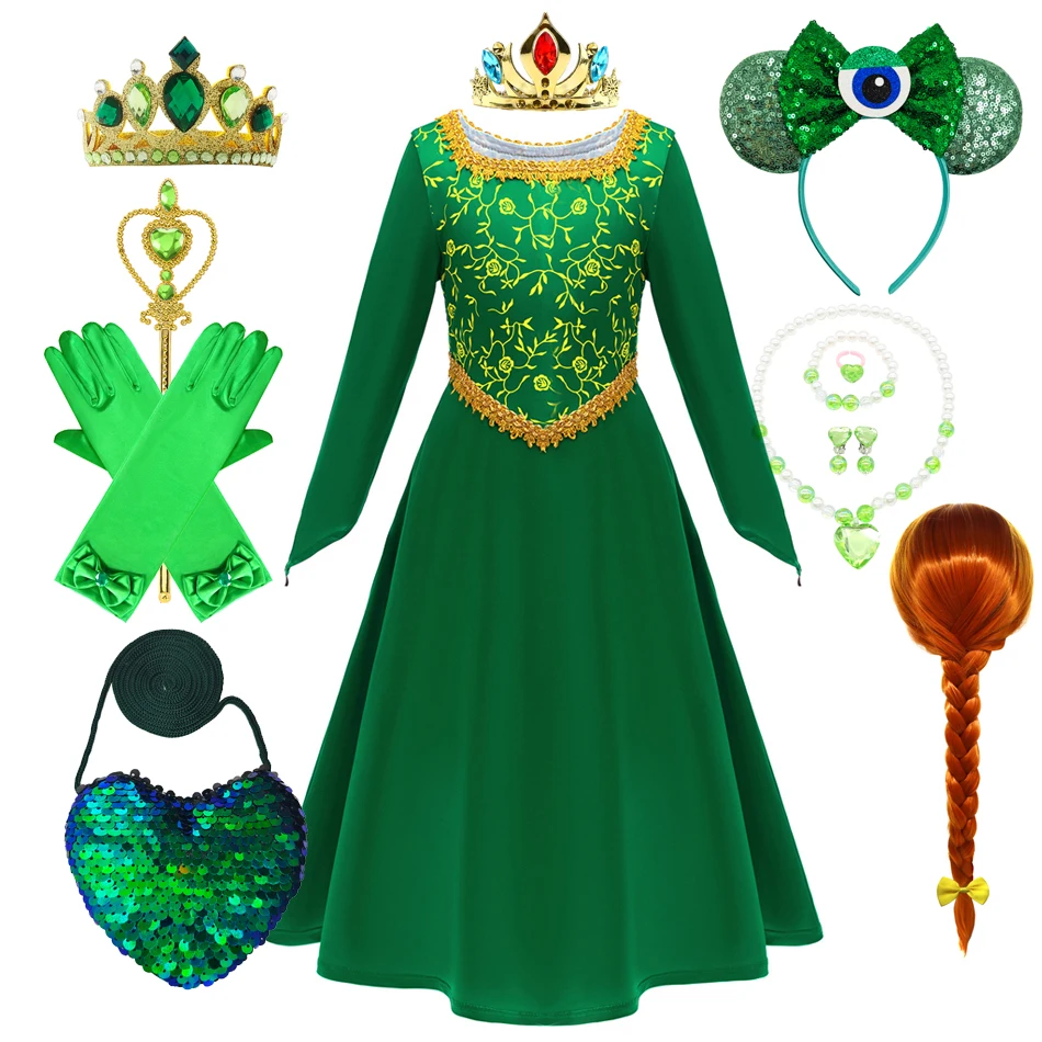green emerald velvet dress Color changing aurora Dress Cosplay costume  MJcostume