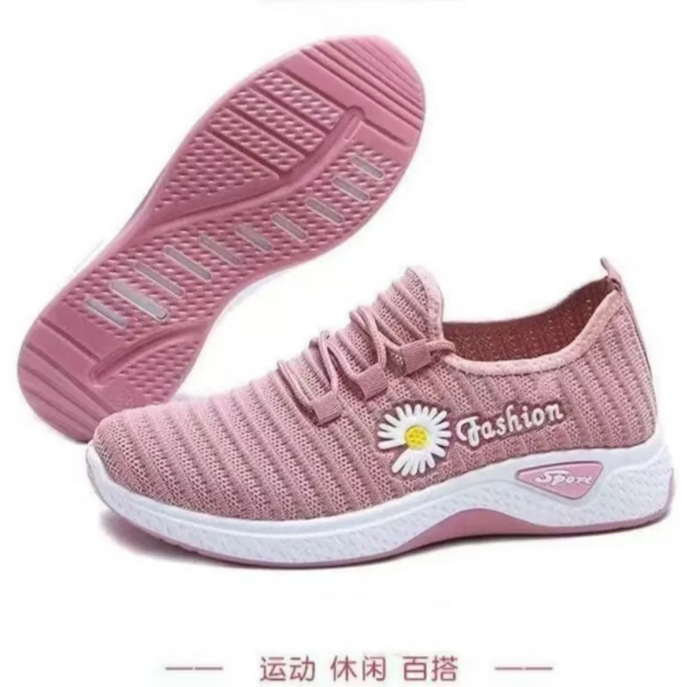 Autumn Women's Shoes True Fly Weaving Old Beijing Cloth Shoes Little Daisy Casual Sports Walking For Girls
