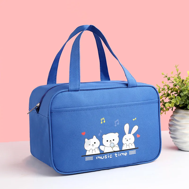 Kids Lunch box Insulated Soft Bag Large Cooler Back to School Thermal Meal Tote Kit for Girls Boys Space Astronaut Storage Bag