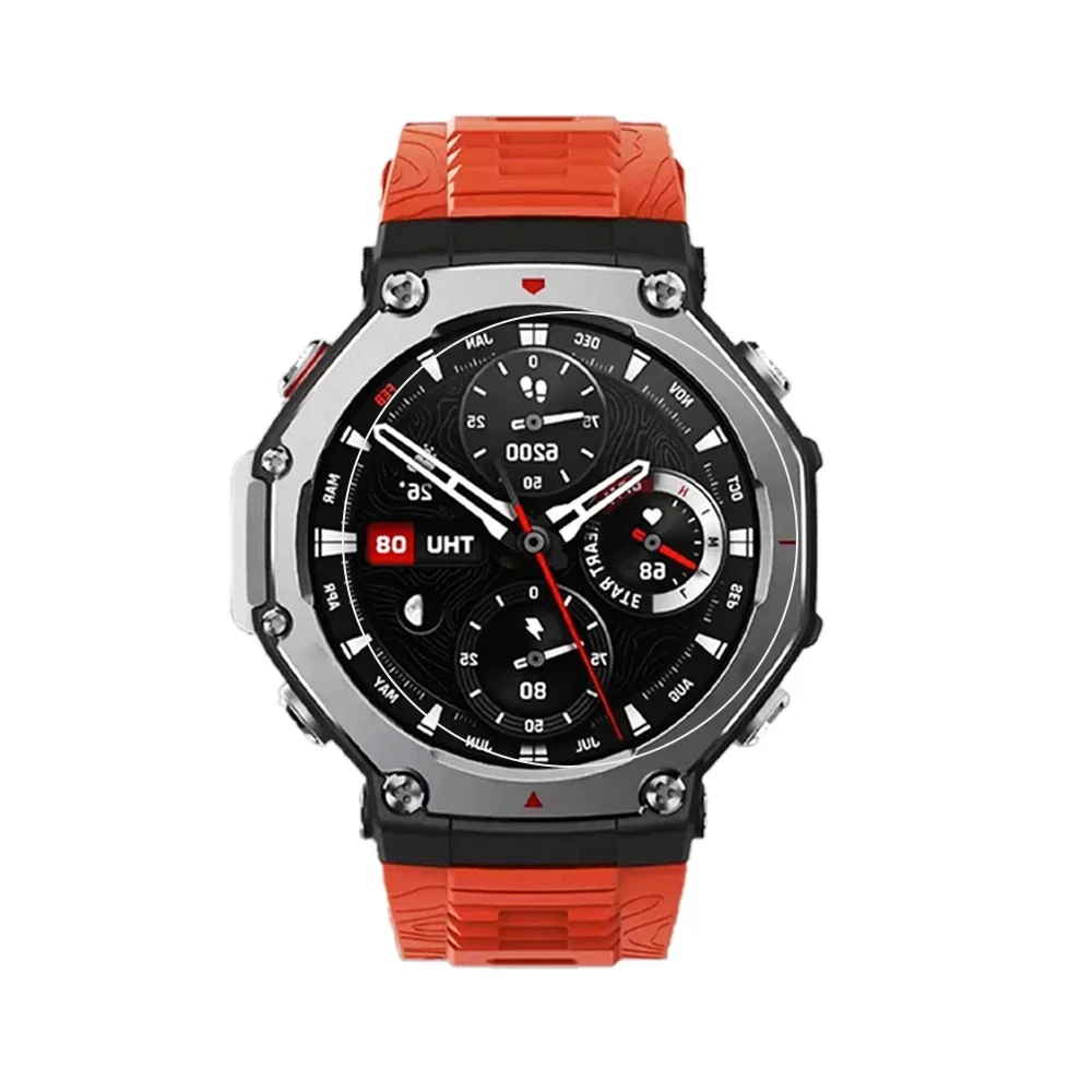 For Amazfit T-Rex 3 Screen Protector Tempered Glass Watch Protective Films Anti-Scratch Case Friendly Covers Smart Accessories