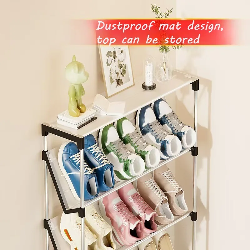 2025 New Entry Door Multi-tier Shoe Rack Narrow Wide Occupies Small Dustproof Slanted Shoe Storage Racks