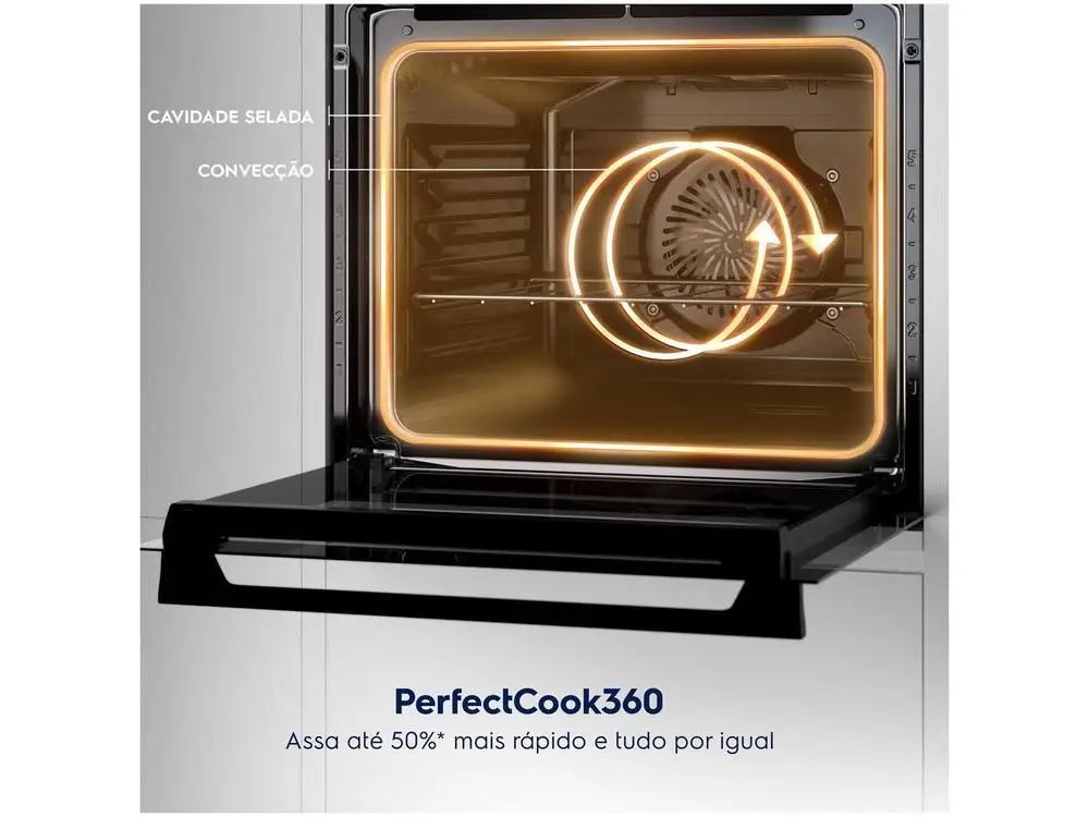Forno a Gás de Embutir Electrolux OE8GH 80L - 220V 5
