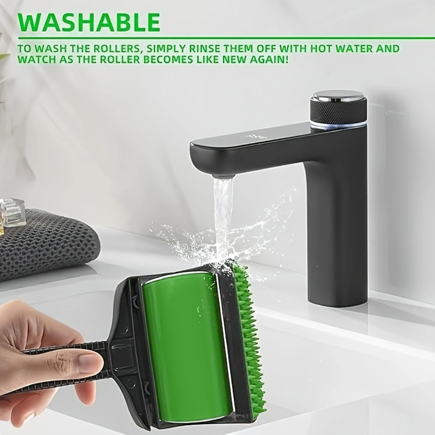 Handheld Pet Hair Remover Washable Reusable Lint Roller