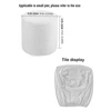 1Pc All Inclusive Cylindrical Ottoman Cover Elastic Footstool 360 Degree Protector Ottoman Cover for Living Room Easy Install 6