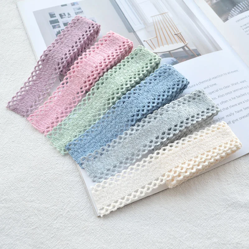 25MM Hollow Lace Polyester Webbing Ribbon Bow Hairpin Material  DIY Hair Accessories Head Jewelry 1 Yard