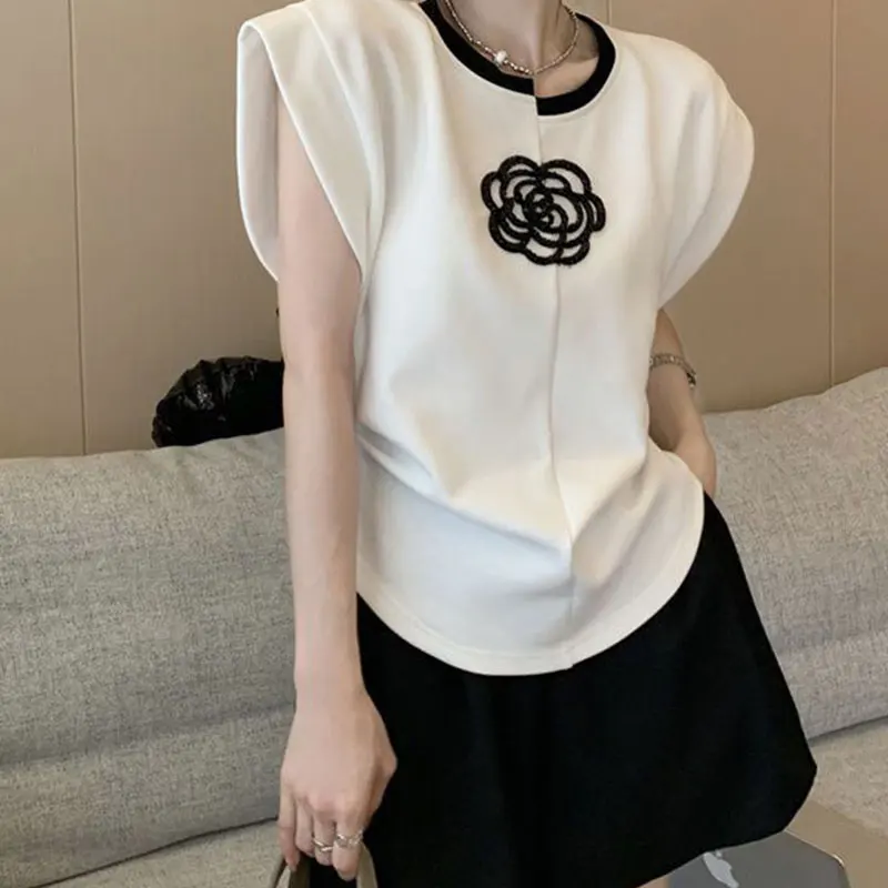 

Elegant Fashion Harajuku Slim Fit Female Clothes Loose Casual Sport All Match Tops Women Solid Wide Leg Pants Two Piece Set