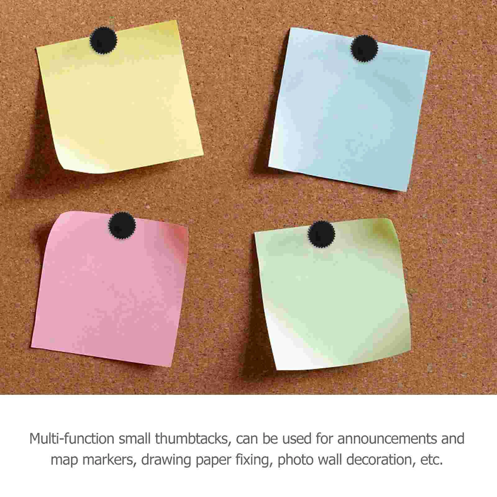 Push Pins 100 Pcs Office Transparent Gear Plastic Thumbtack for Cork Board