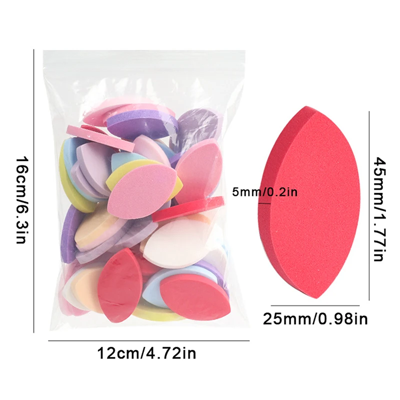 50개입 부드러운 스펀지 속눈썹 연습 패드 재사용 가능한 속눈썹 맵 차트 연습 도구 (인조 속눈썹 연장용)