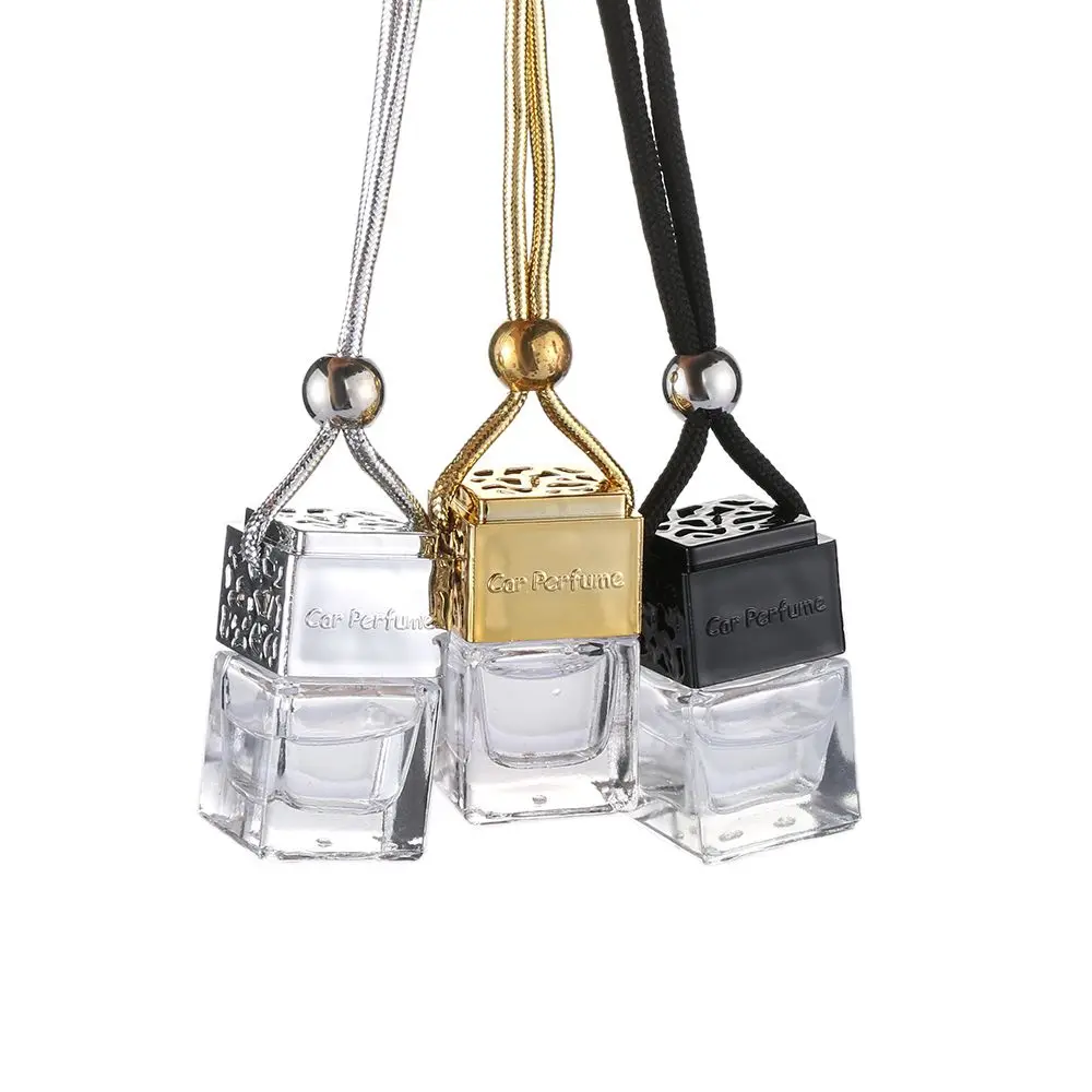 1/3PCS Home Decor Hanging Pendant Diffuser Air Fresher Empty Glass Bottles Fragrance Car Perfume Bottle