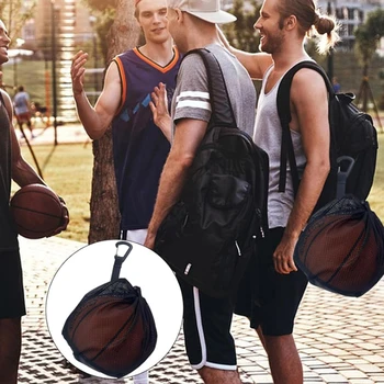 Sports Ball Mesh Drawstring Bag 1