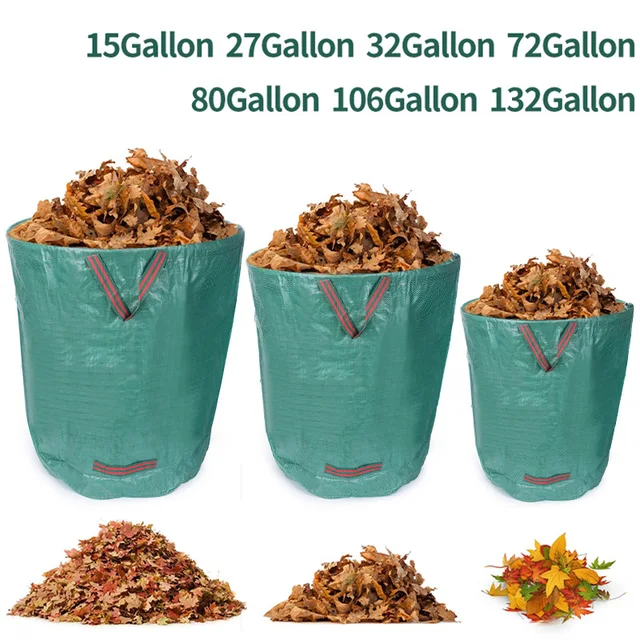 Elhullott Levelek Hulladékgyűjtés A Konténer Szemét Összecsukható Kerti Szeméttárolás Kültéri Tartós Kapacitás - Image 4