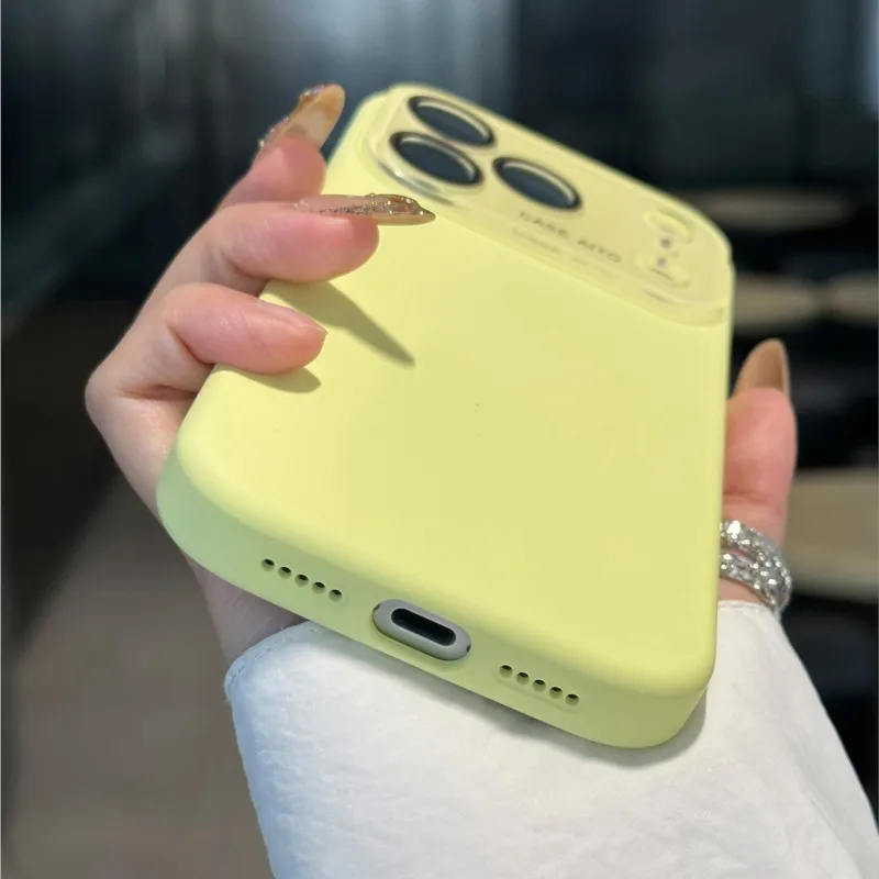 Official Liquid Silicone Shockproof Candy Soft Matte Phone Case with Camera Protection