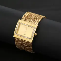 Beads Alloy Women Fashion Multi-layer Analog Quartz Band Bracelet Wrist Watch casual
