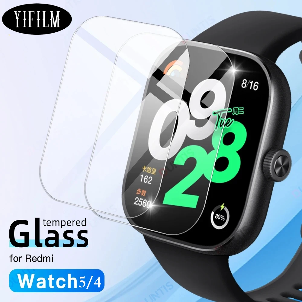 Enhanced Tempered Glass Screen Protector - 2.5D HD Anti-Scratch Smartwatch Accessory