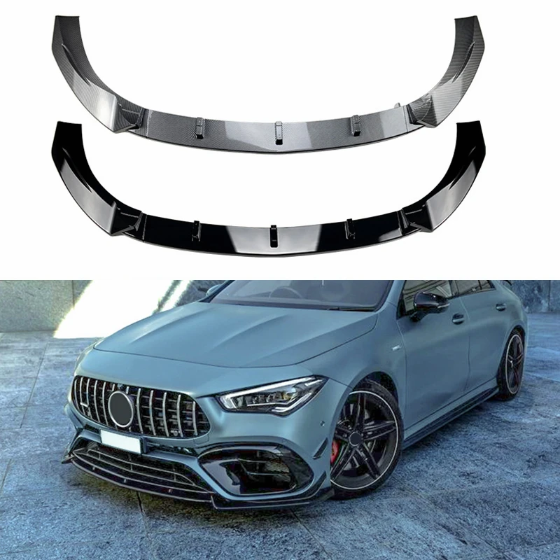 Per Mercedes Cla 45 Amg C118 Accessori Cla Classe C118 2019-2023 Pp Auto Paraurti Anteriore Labbro Spoiler Splitter Diffusore Canard Lip