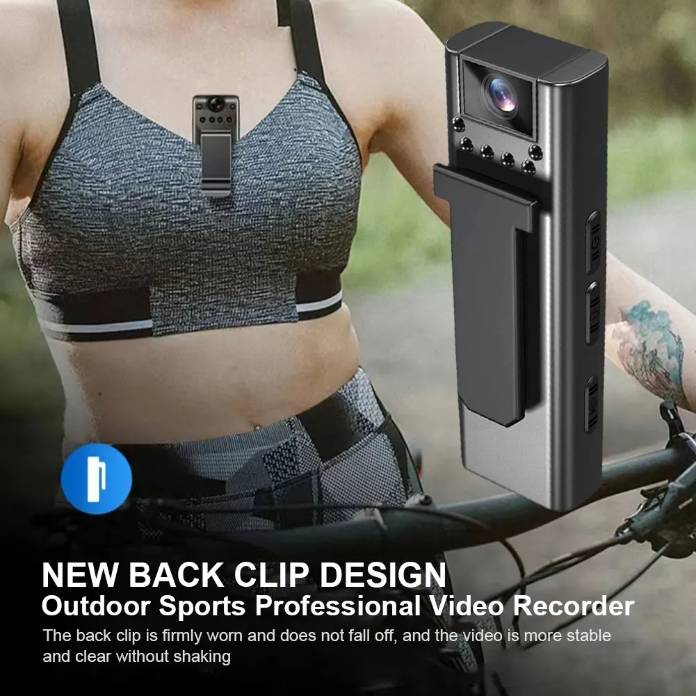 휴대용 바디 캠, 1080P HD 디지털 비디오 녹음기, 야간 투시경, 휴대용 법 집행 녹음기, 루프 녹화 지지대, TF 128GB