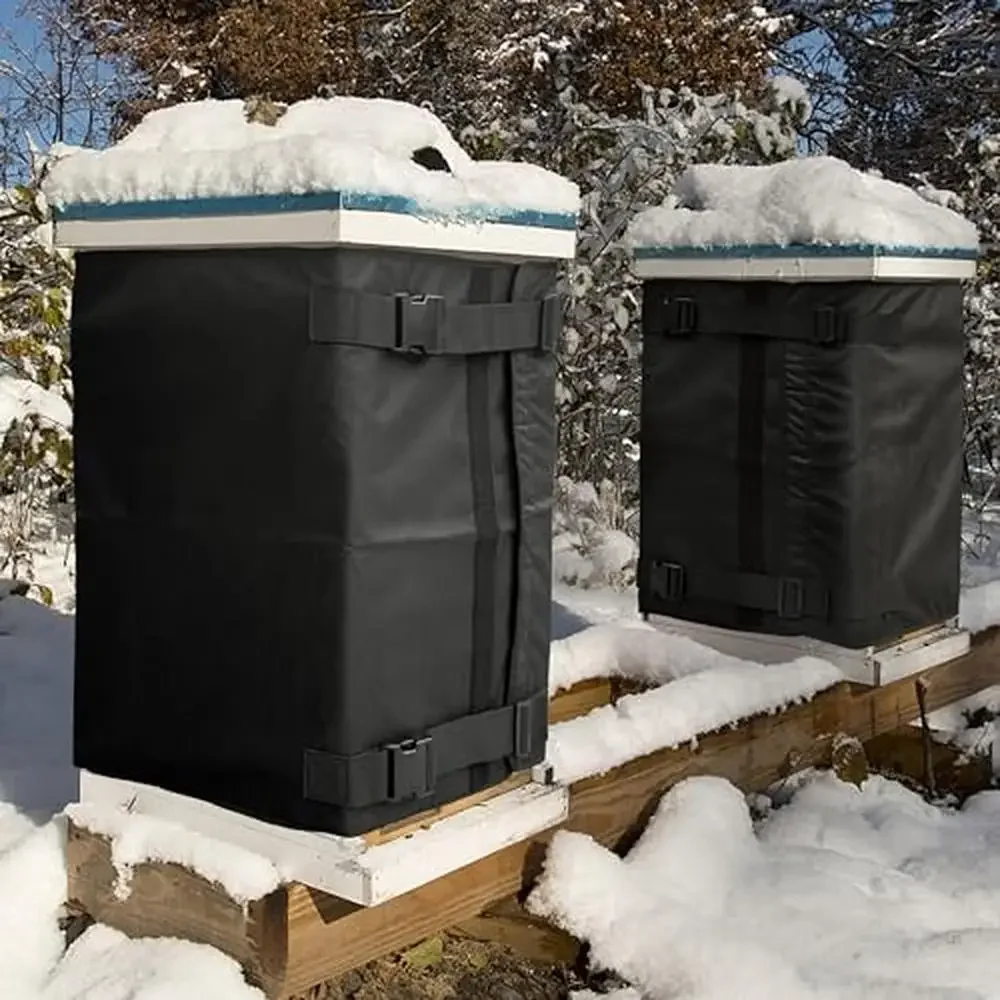 Adjustable Beehive Winter Wrap 3 Pack 600D Oxford Insulation Cover Beekeeping Supplies