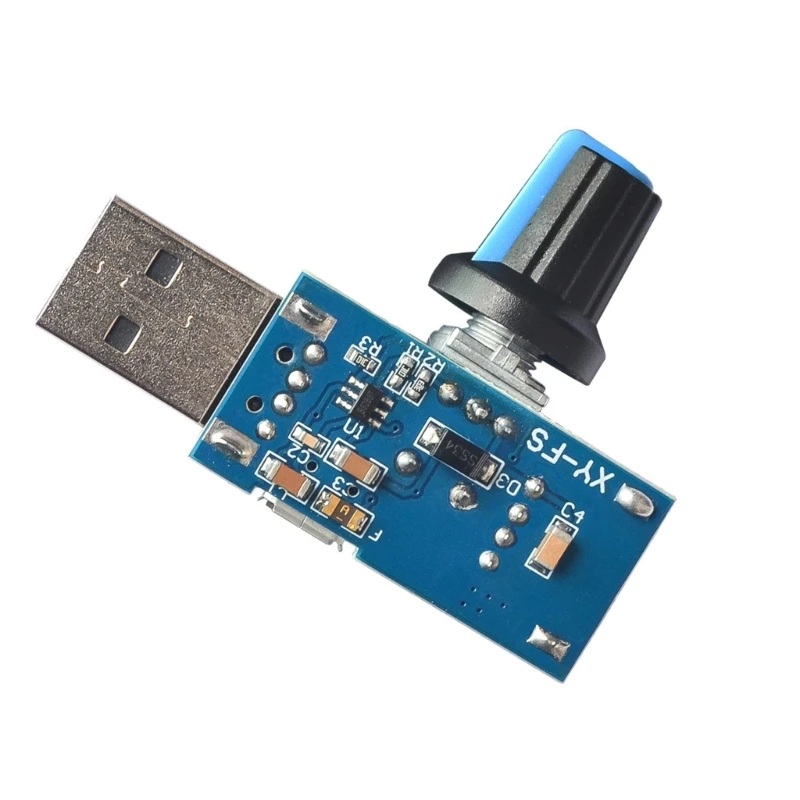 멀티 기어 USB 선풍기 속도 조절 컨트롤러, 선풍기 거버너 모듈, 4V-12V, 5W
