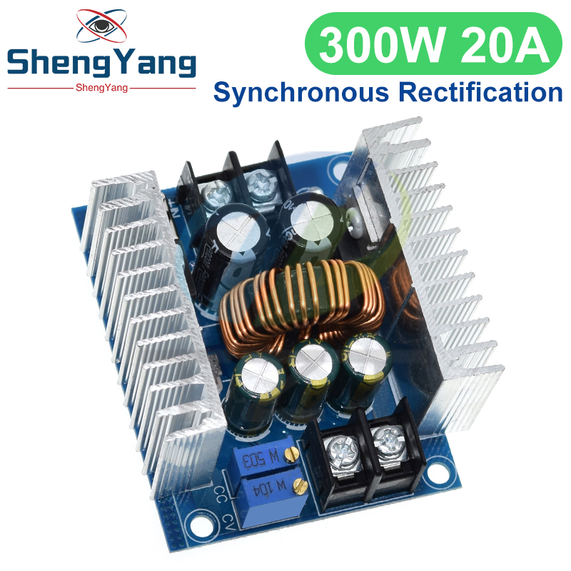 300W 20A DC-DC Buck Converter Step Down Module Constant Current LED Driver Power Step Down Voltage Module Electrolytic Capacitor