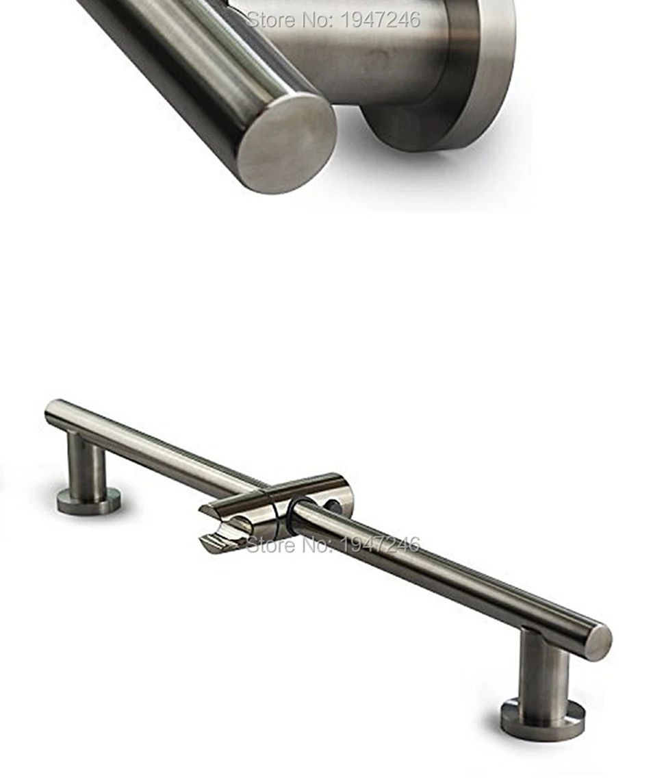 Hochwertige, moderne Badezimmer-Gleitstange mit verstellbarem Duschkopfhalter, 66 cm, runde Halterung aus Edelstahl 304, hergestellt – Detail 3