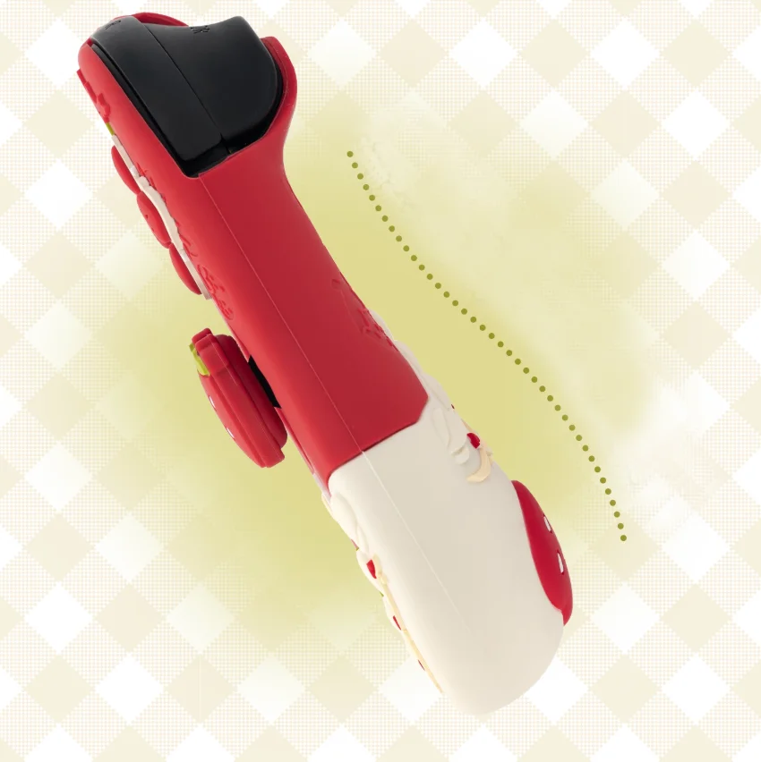Strawberry-Themed Protective Hard Shell Case with Silicone Hand Grips