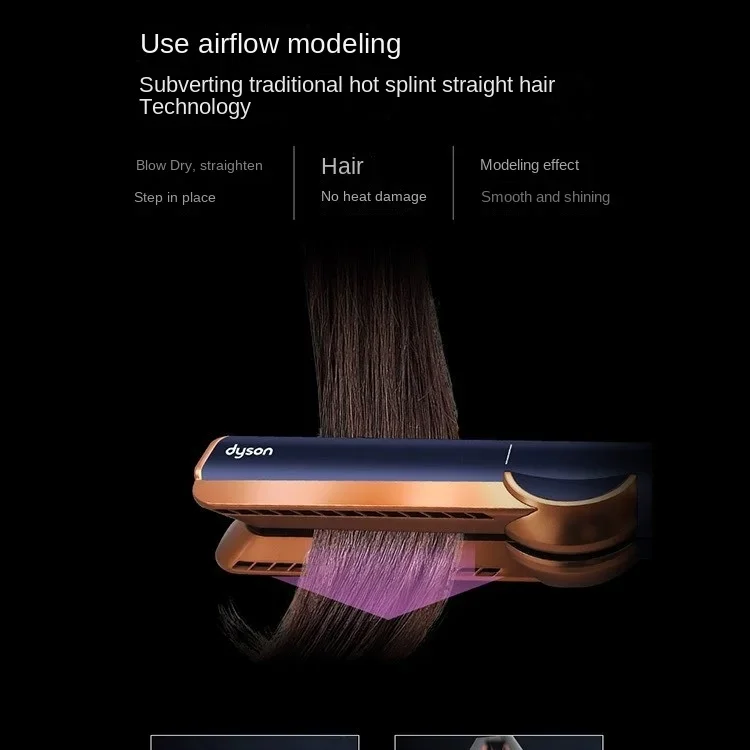HT01 Hair Straightener Hair Dryer Mechanical Dry and Wet Dual-purpose Straight Plate Clamp Escova Alisadora Cepillo Rizos 2