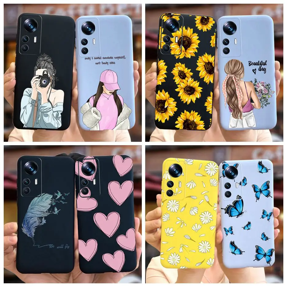 Sunflower Design Silicone Soft Phone Case with Bumper Protection