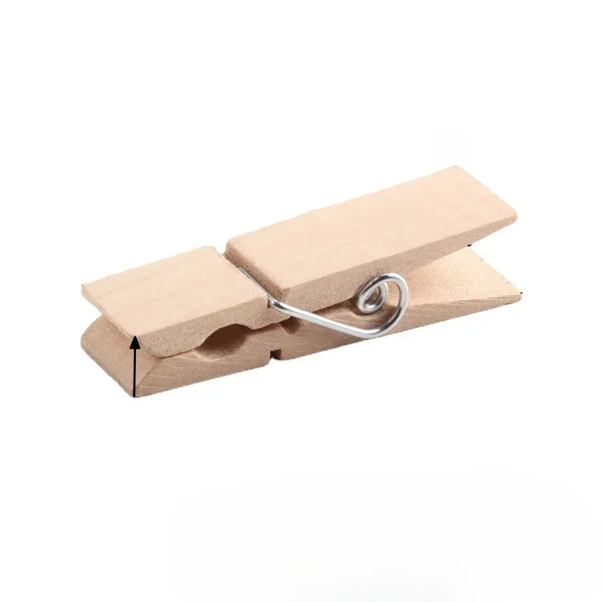 10/50Pcs Mine Size 25mm Mini Natural Wooden Clips for Photo Clips Clothespin Craft Decoration Pegs Kitchen Gadgets