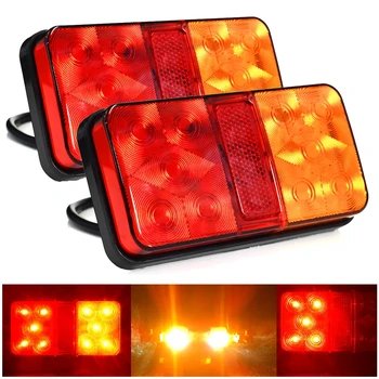 Lampada di retromarcia per freno con indicatore di direzione posteriore a LED per auto ultra luminoso da 12 V per lampada posteriore da rimorchio per camioncino impermeabile