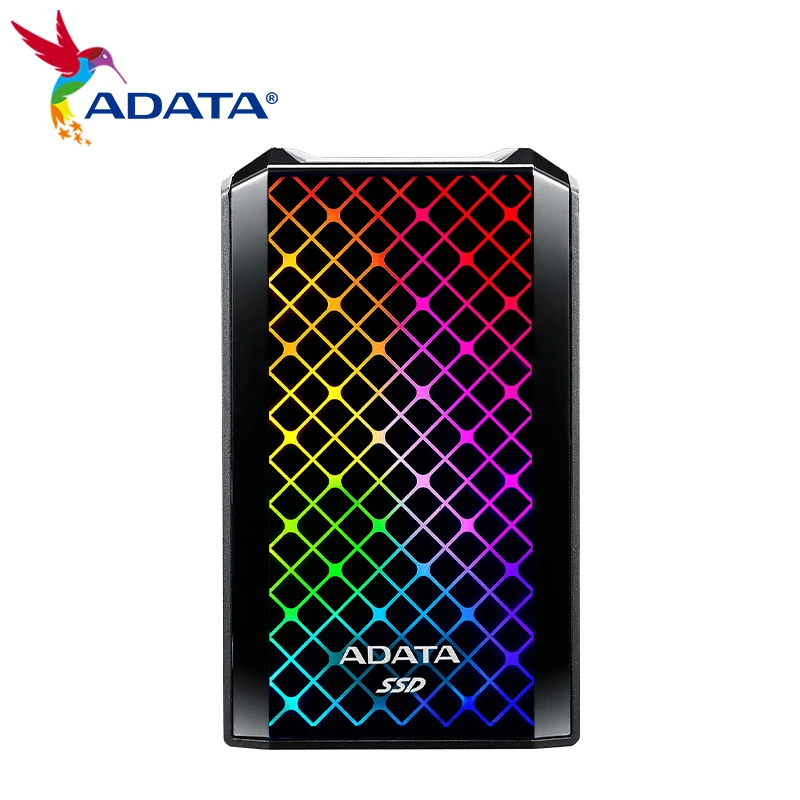 

ADATA Portable SSD SE900G USB 3.2 Gen2 RGB TYPE-C Portable SSD Hard Disk Ultra Extrenal Solid State Drive PS5 for Laptop PC