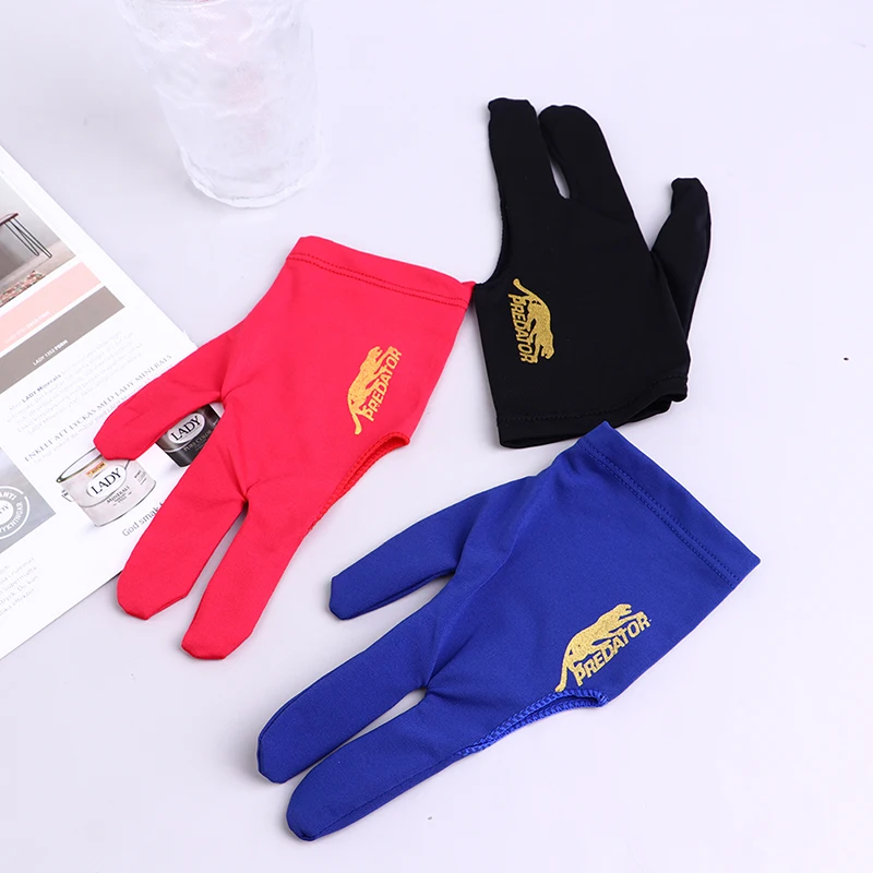 High Quality Breathable Snooker Cue Glove 3 Finger Billiard Gloves Snooker Shooters Left Hand  Billiard Fitness Accessories