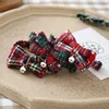 Knitted Snowflake Bow Pet Collar Safety Buckle Detachable Adjustable Pet Tie Christmas Cat Necklace 4
