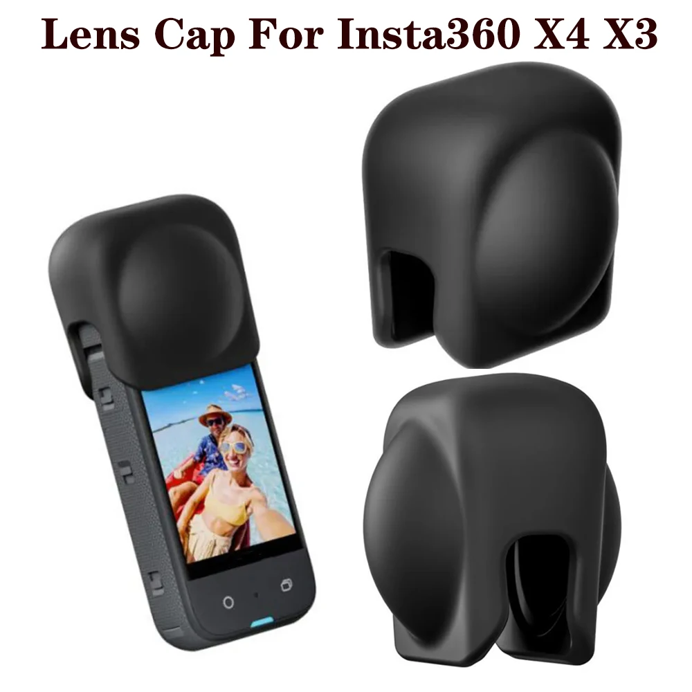 

Anti-scratch Lens Cap Protective Cover for Insta360 X4 X3 Silicone Protective Dustproof Case Panoramic Action Camera Accessories
