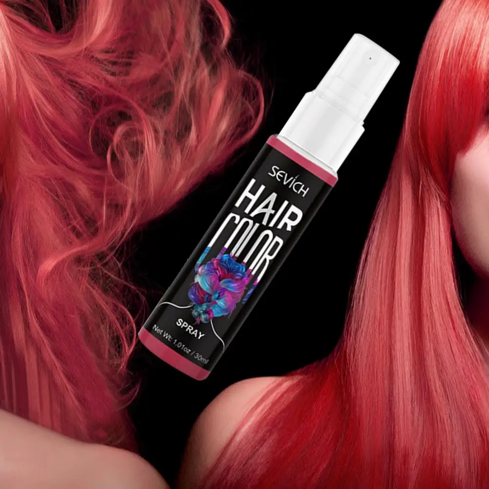 Colorful Disposable Easy to Color Dye Hair Color DIY Long Lasting Hair  Styling 30ml Hair Glitter Spray for Coloring Products| | - AliExpress