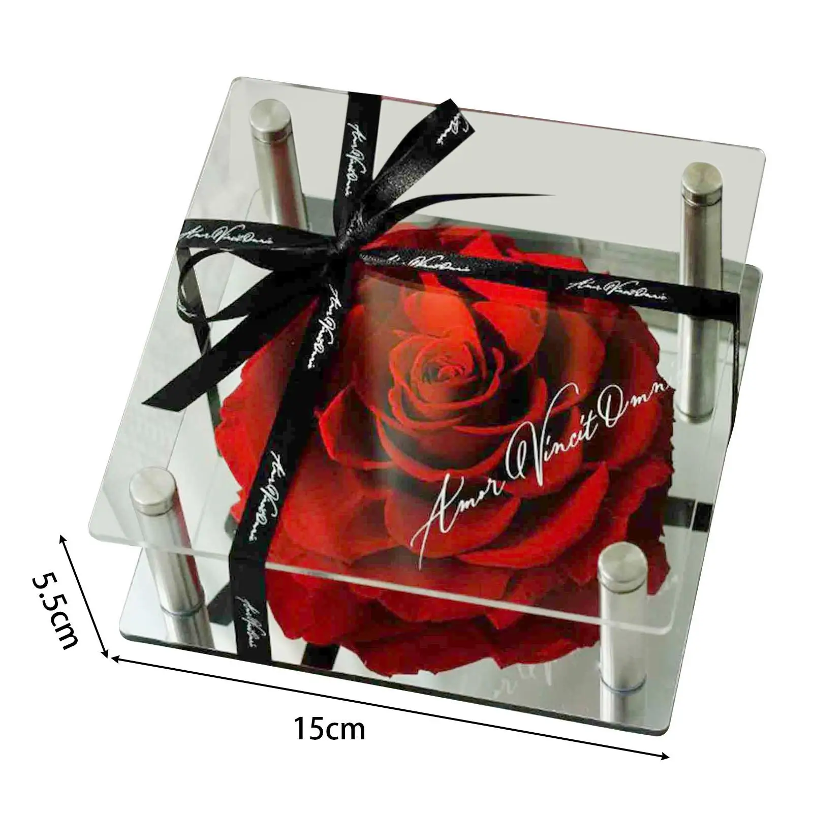 Rose Flower Gifts Home Decoration Tabletop Ornament Rose Flower for Women Mom Wife Mother`s Day Thanksgiving Day Anniversary