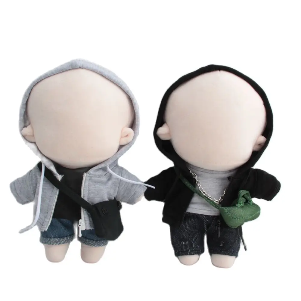 Kpop Figuras Niannyyhouse Muñeca De Peluche De 7.9 In, Cuerpo Humano De Peluche, Sin Atributo, 8 Pulgadas, Cuerpo Normal, Ropa De Vestir, Regalos (a -5-con Esqueleto Cotton Doll