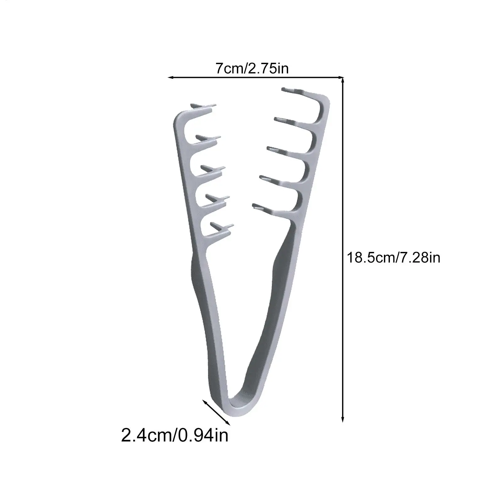 Pettine per capelli volumizzante a denti larghi Strumenti per arricciare Texture soffice per uomo Ideale per tutti i tipi di capelli Strumenti per acconciature - immagine 6