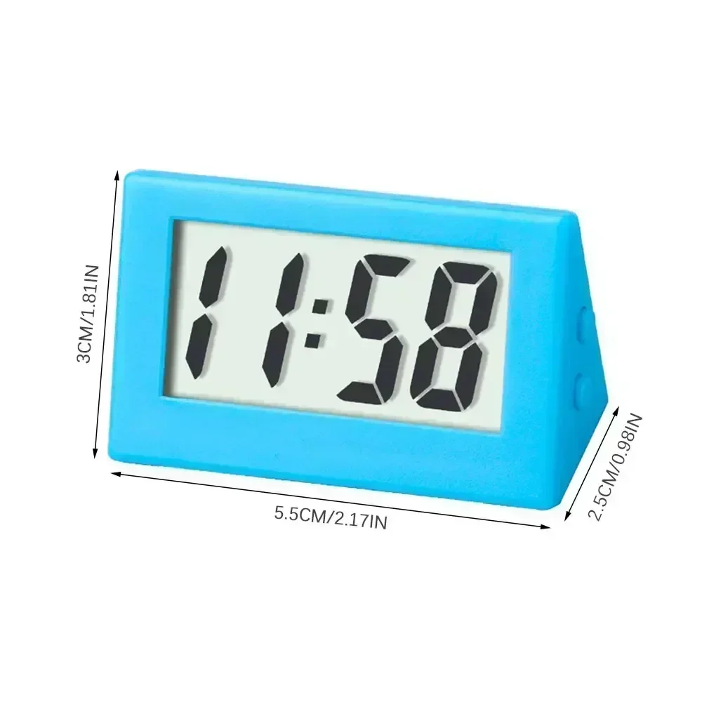 בית מיני LCD דיגיטלי לוח המחוונים שעון שולחני אילם נייד קשישים שעון חדר שינה פשוט קטן אלקטרוני שעון דיגיטלי שעון