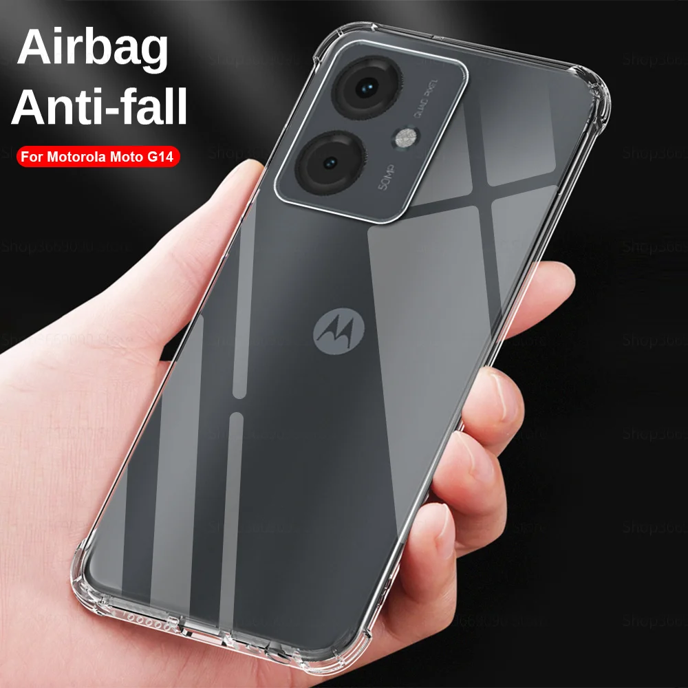 Phone Case Camera Protection Back Cover For Motorola Moto G 14
