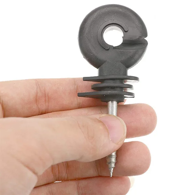 10 Dcs Elektromos Kerítés Szigetelő Csavaró Kerítésgyűrű (Rácsrendszer-Kiegészítők Állati Tenyésztés Elektronikus) - Image 4