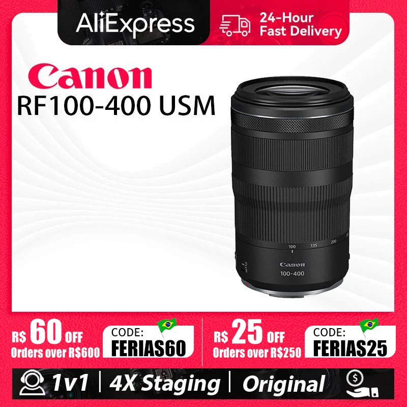 Canon Rf 100400mm F5.68 Is Usm Is Long Zoom Lens Full Frame Mirrorless Camera Lens Autofocus