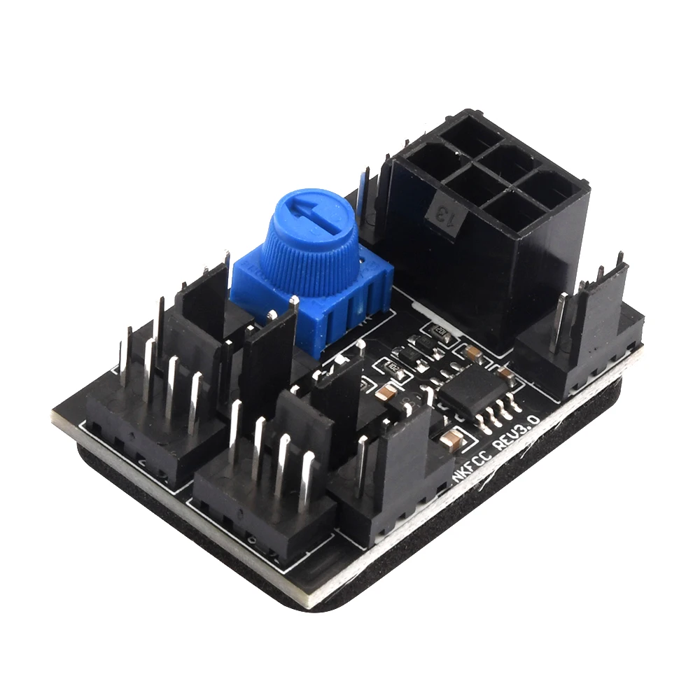 DC 12V 7A Speed Controller 3 Pin 4 Pin Fan Adapter PWM PC Chassis Cooling Fan Hub 8 Way Splitter with 6 Power Port dc motor speed controller motor speed controller electric motor speed controller fan speed controller