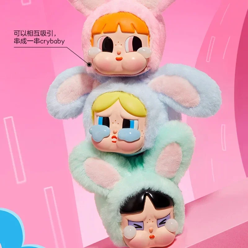 

POP MART Crybaby X, серия «Паук» для девочек, плюшевые игрушки, милая кукла, экшн-фигурка, игрушка, Коллекционная модель, загадочная коробка