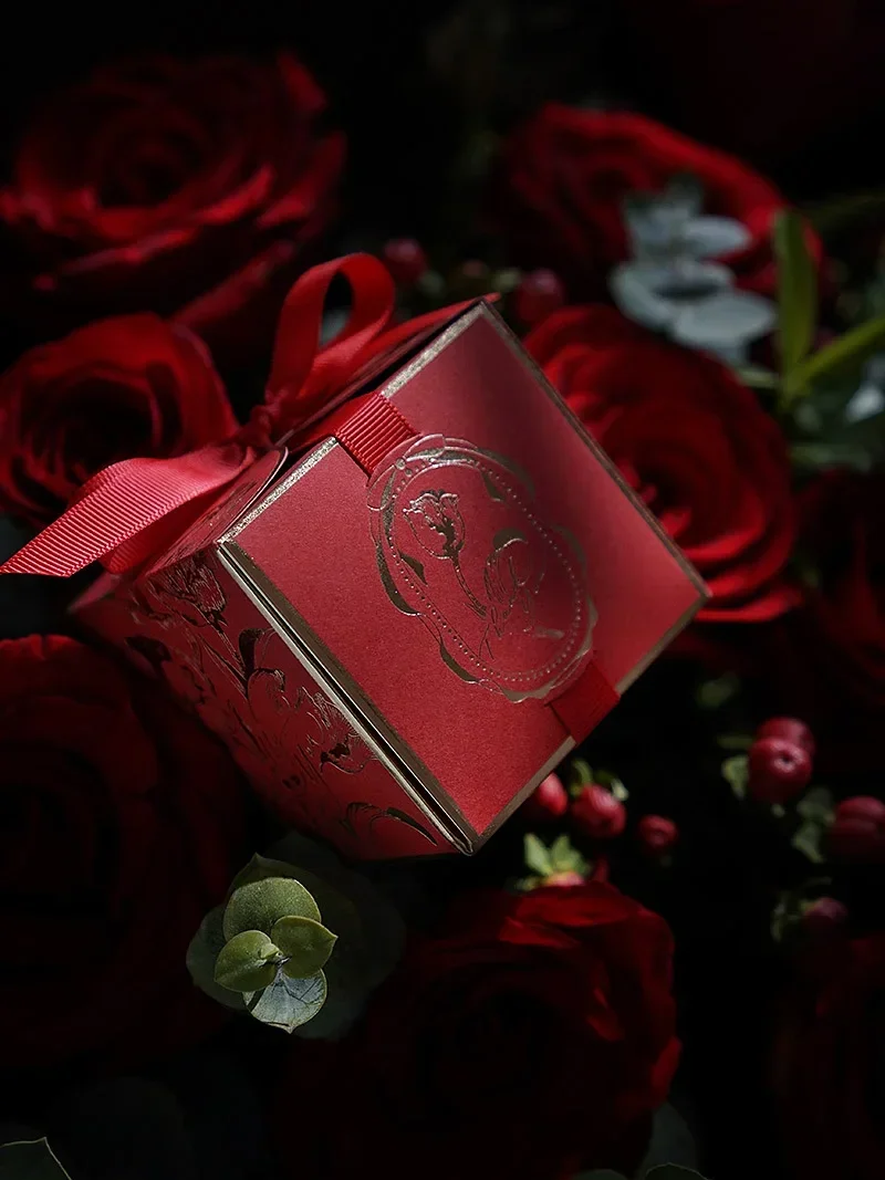 Tulpen-Blumen-Süßigkeitenbox, Geschenkbox aus Karton, Geschenkverpackungsbox, kleine Geschenkbox für Hochzeit, Geburtstag, Babyparty, Partydekoration – Detail 13